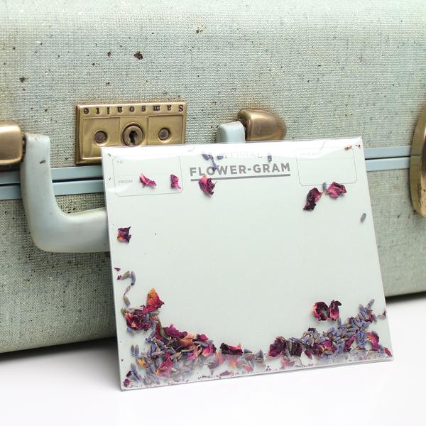 Flowergram Card - Lavender + Rose