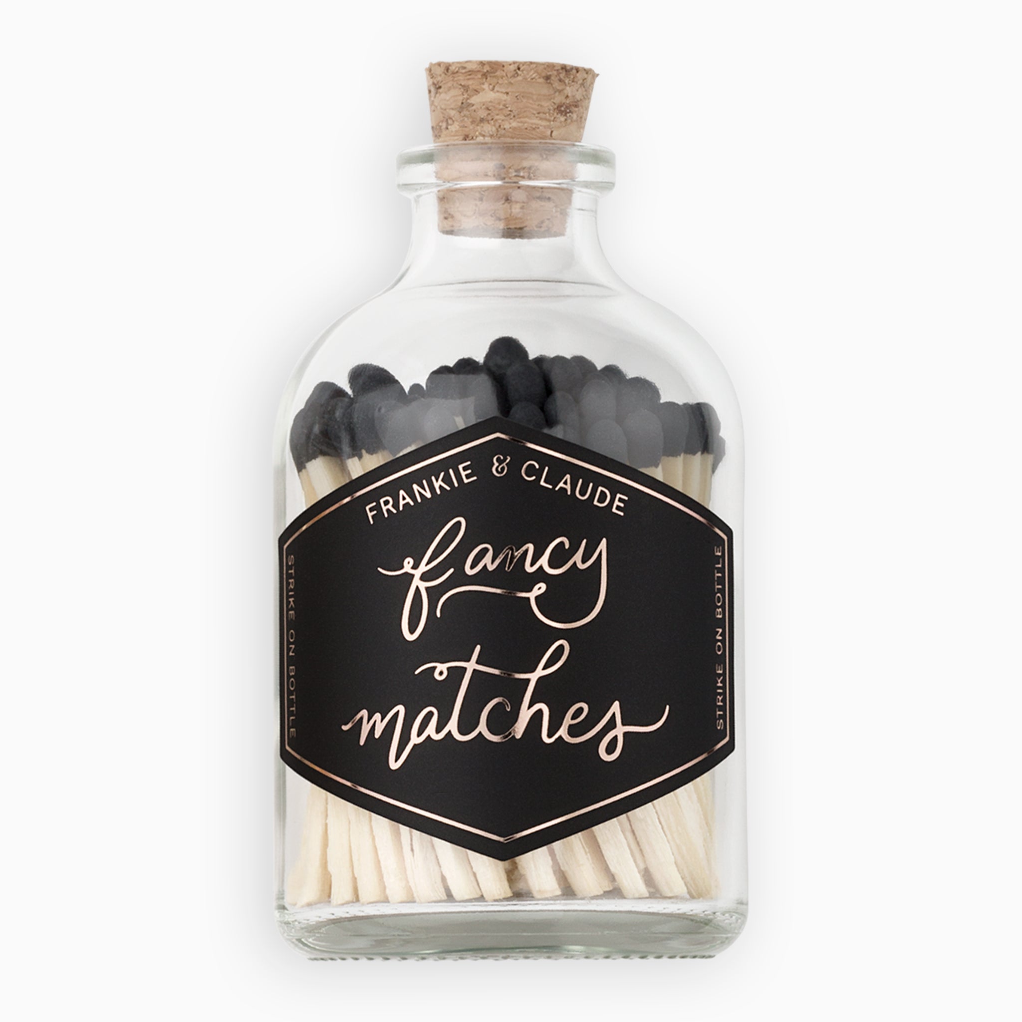 Small Black Match Jar