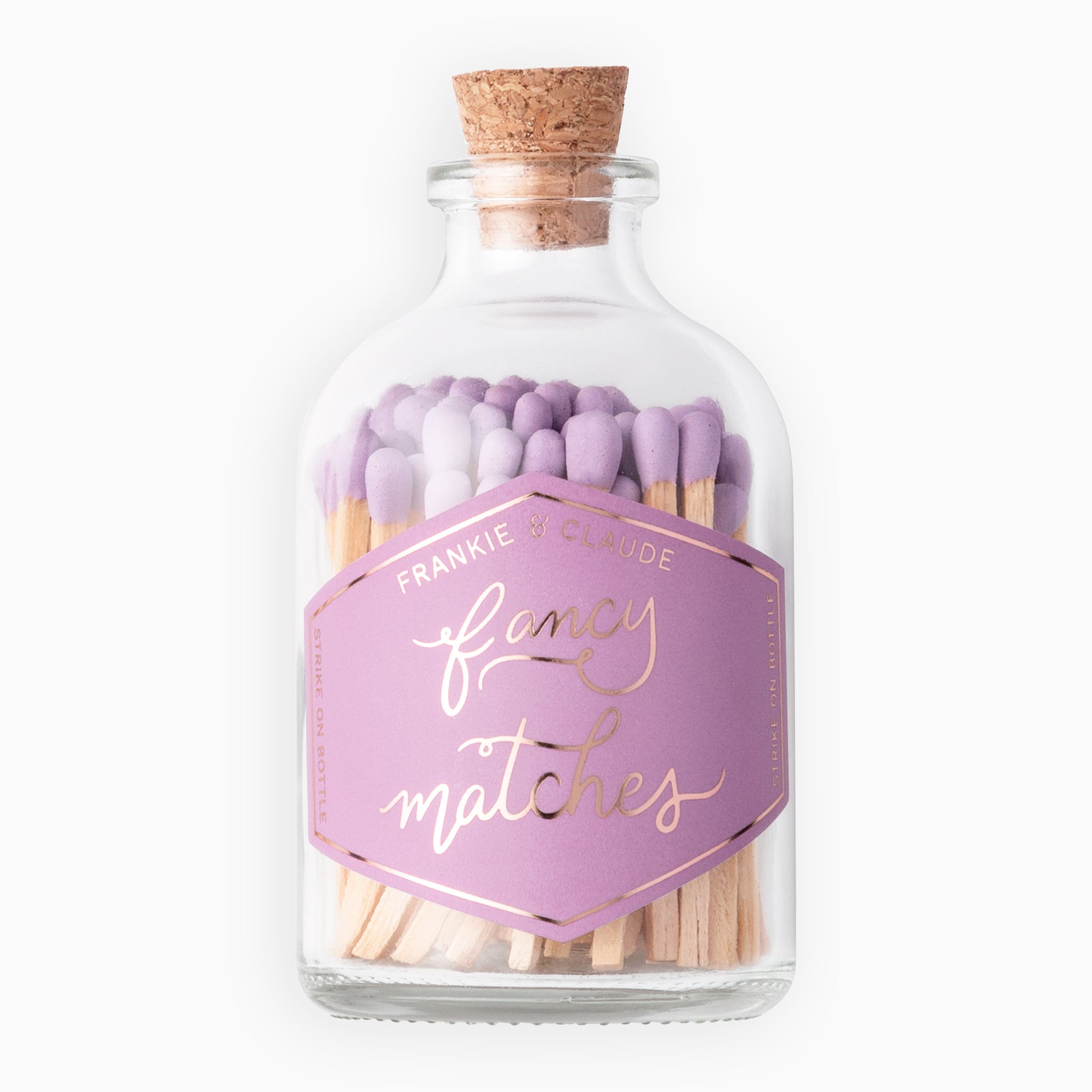 Small Lavender Match Jar