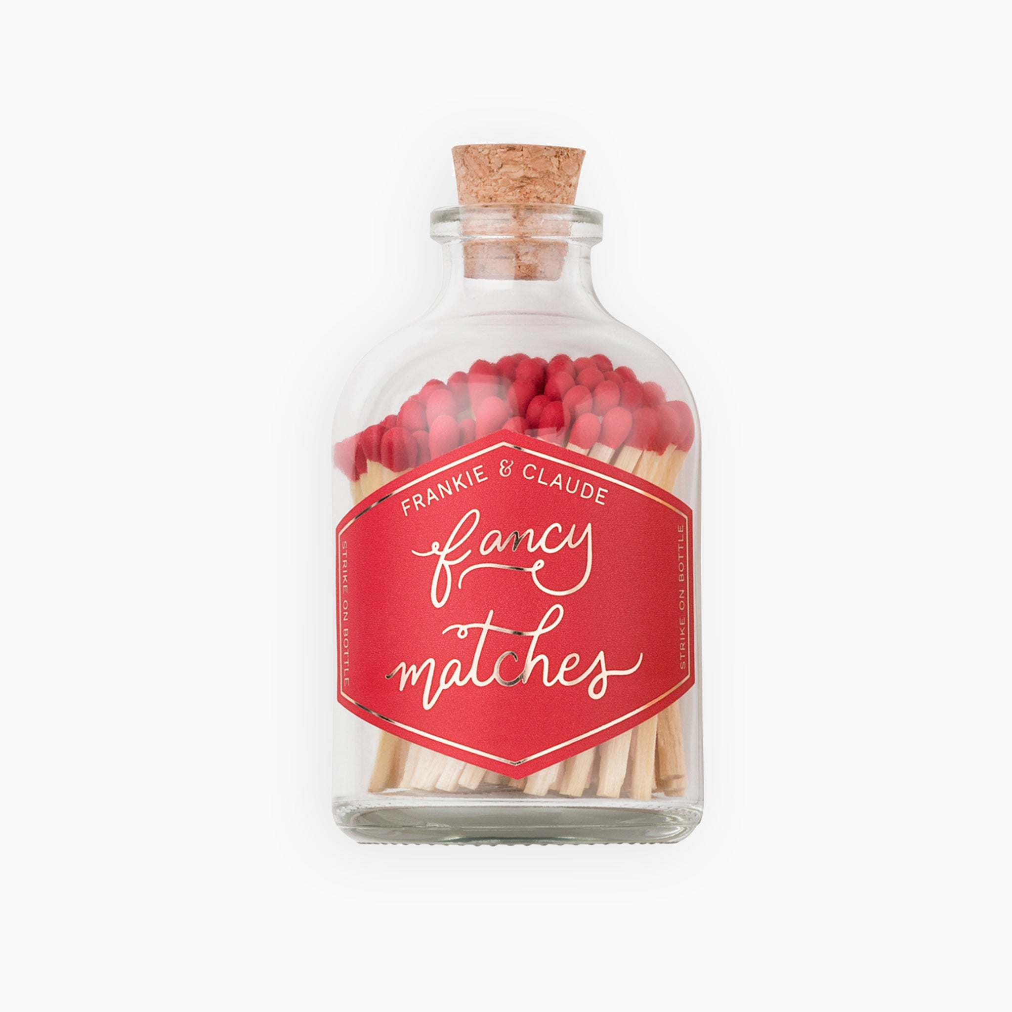 Small Red Match Jar