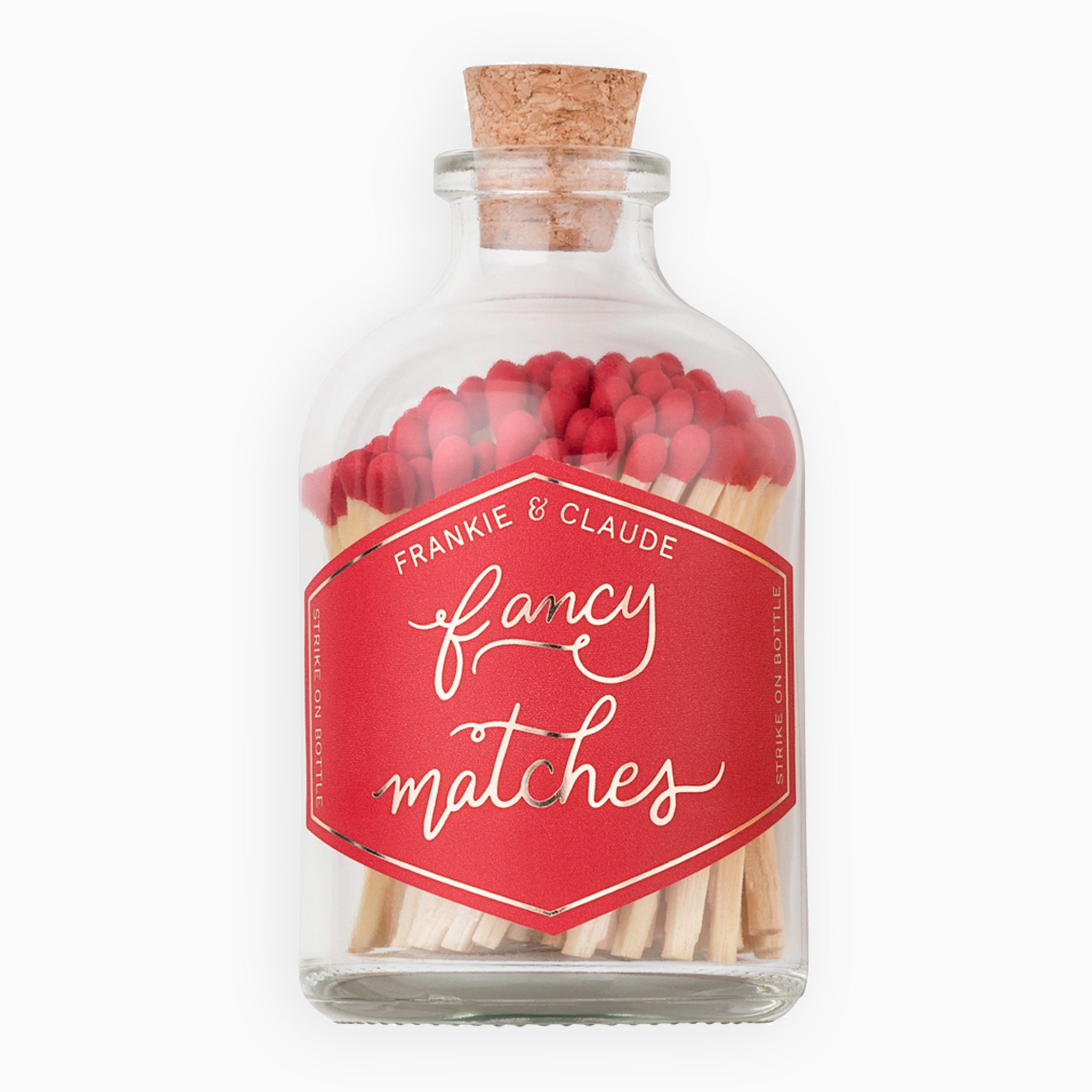 Small Red Match Jar