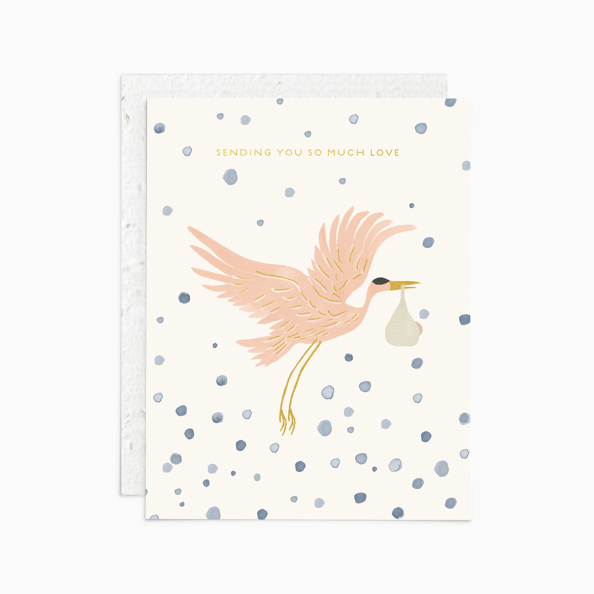 Stork & Baby - Plantable Card