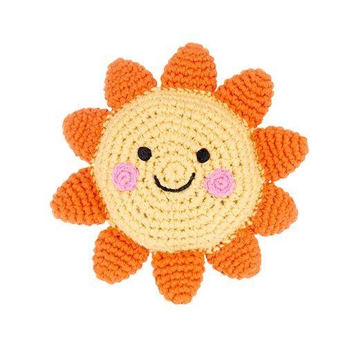 Friendly Crocheted Sun Rattle