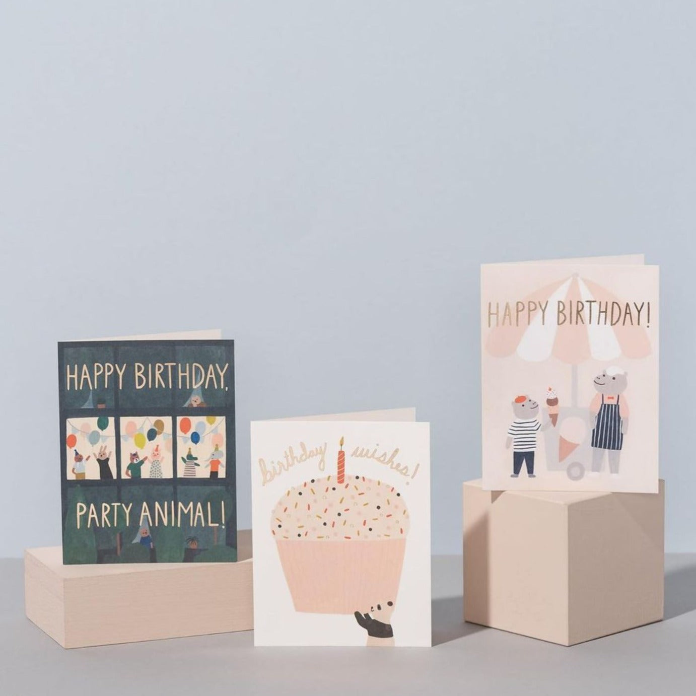 Birthday wishes cupcake Card