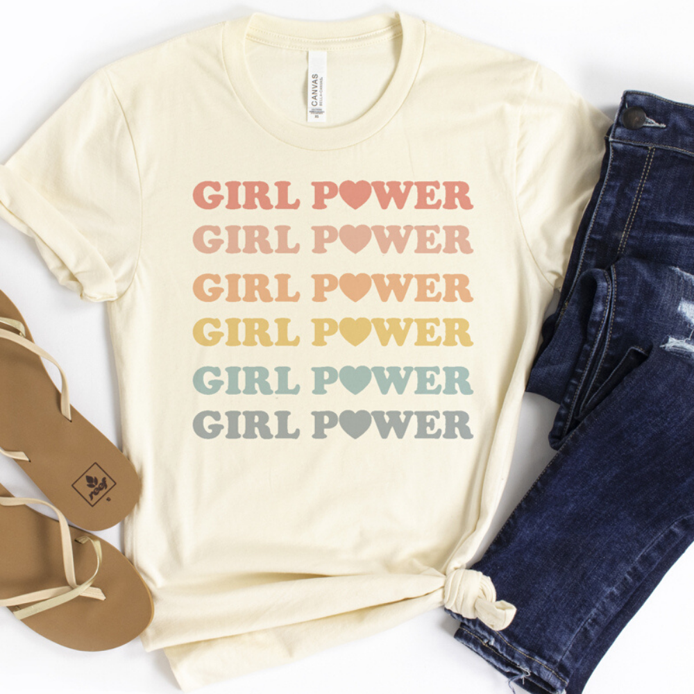 Rainbow Girl Power Toddler Tee