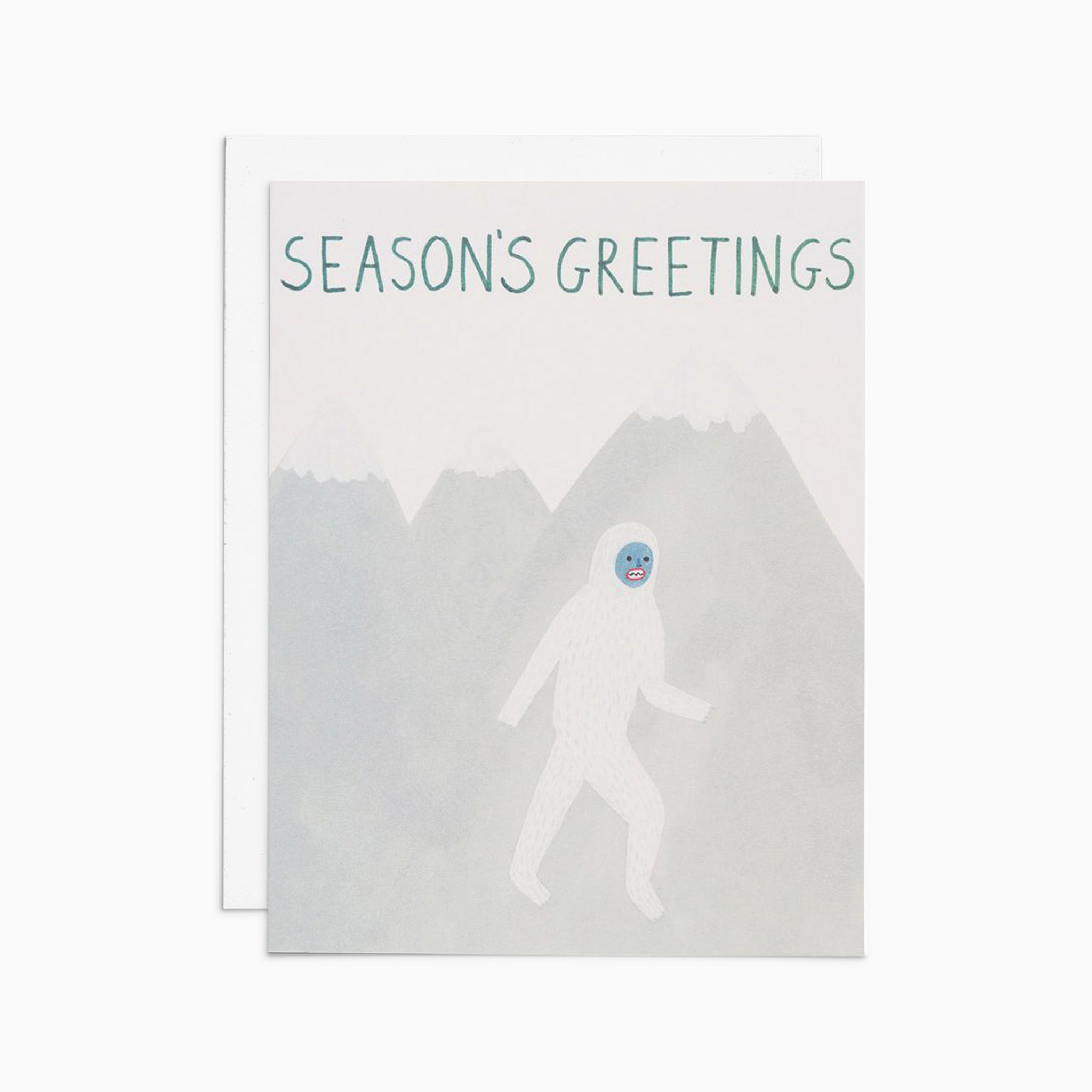 Seasons Greetings Holiday Yeti Card