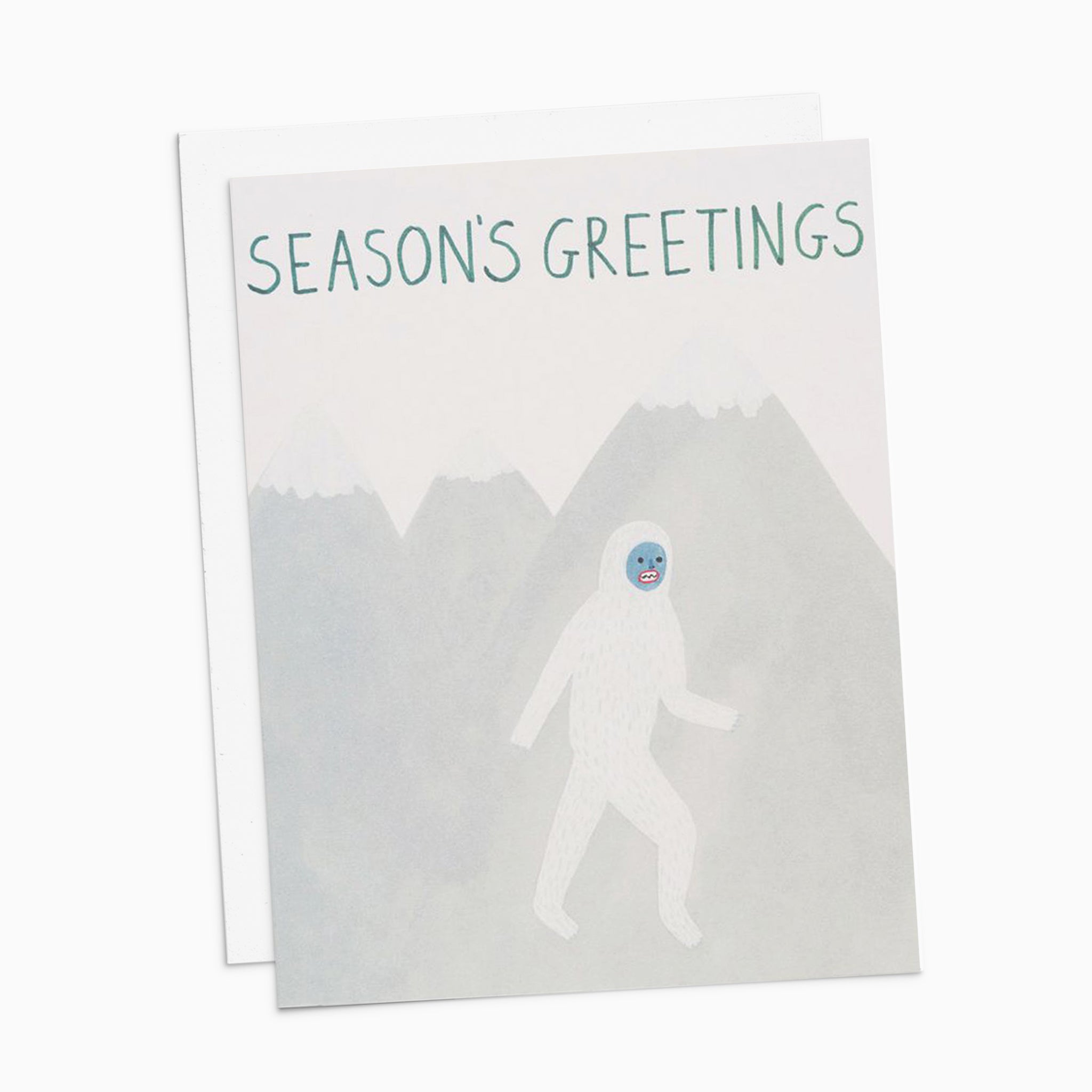 Seasons Greetings Holiday Yeti Card