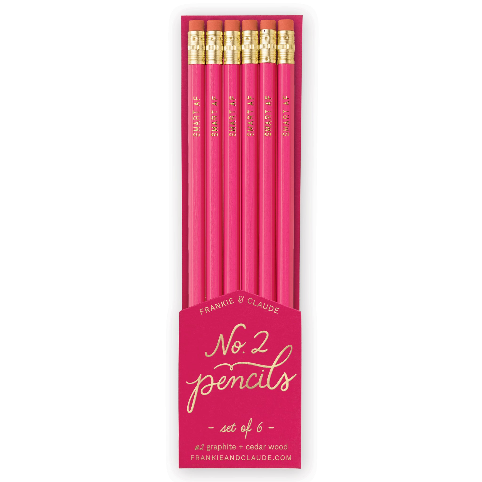 Smart AF pink pencils