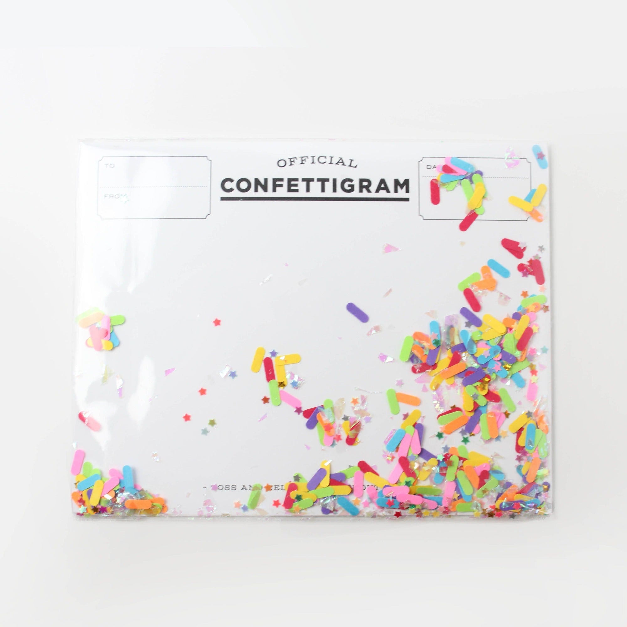 Sprinkles Confettigram Card