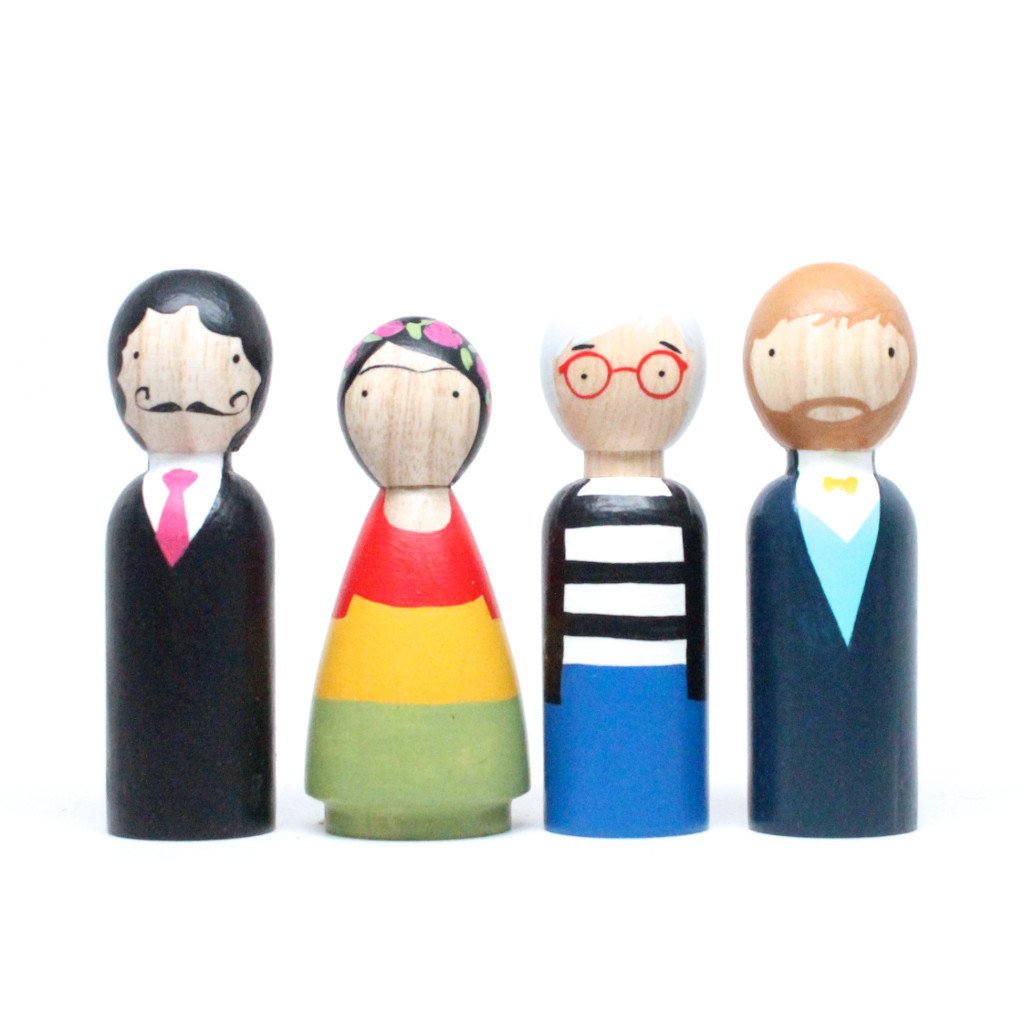 The Modern Artists Peg Doll Set