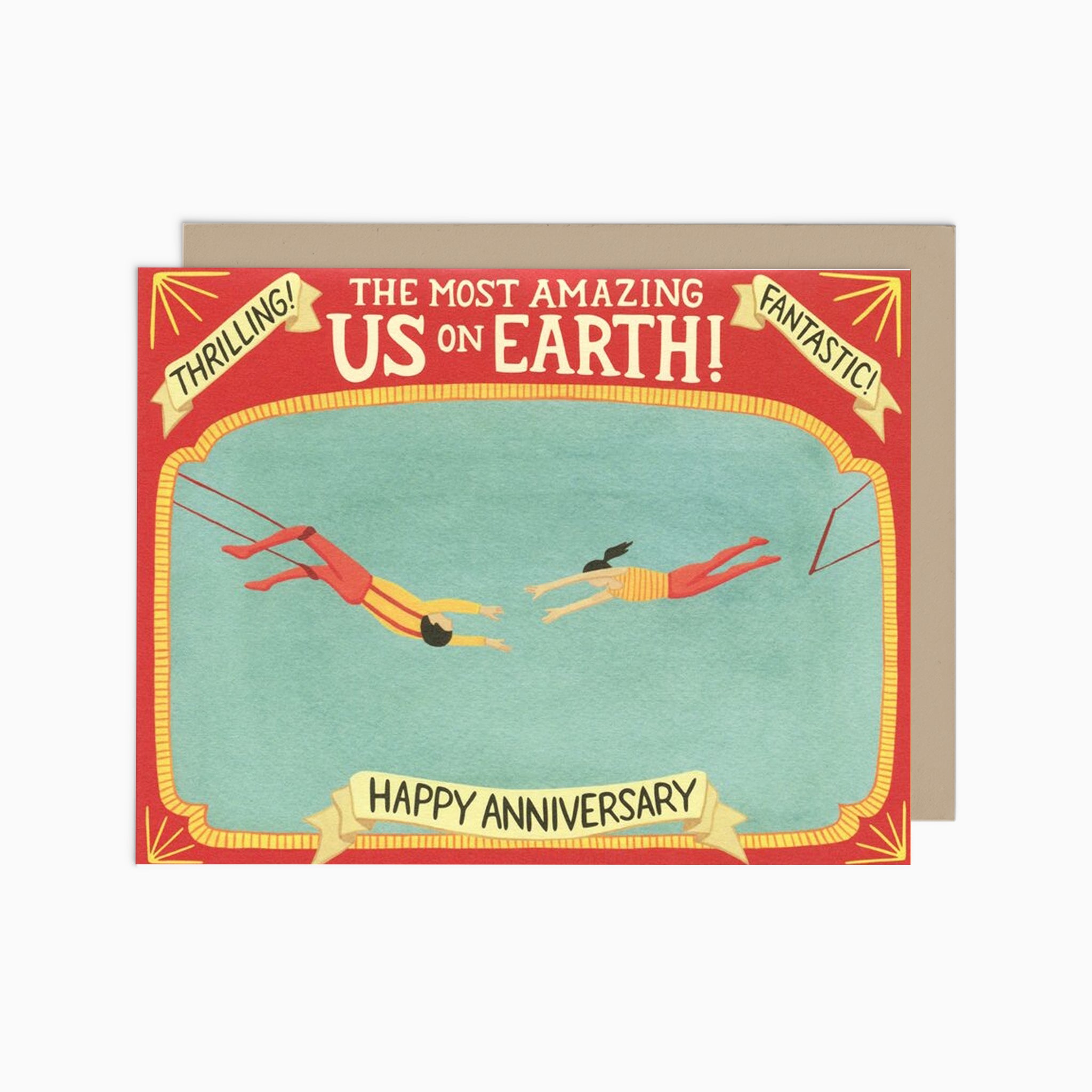 The Most Amazing Us On Earth Anniversary Card