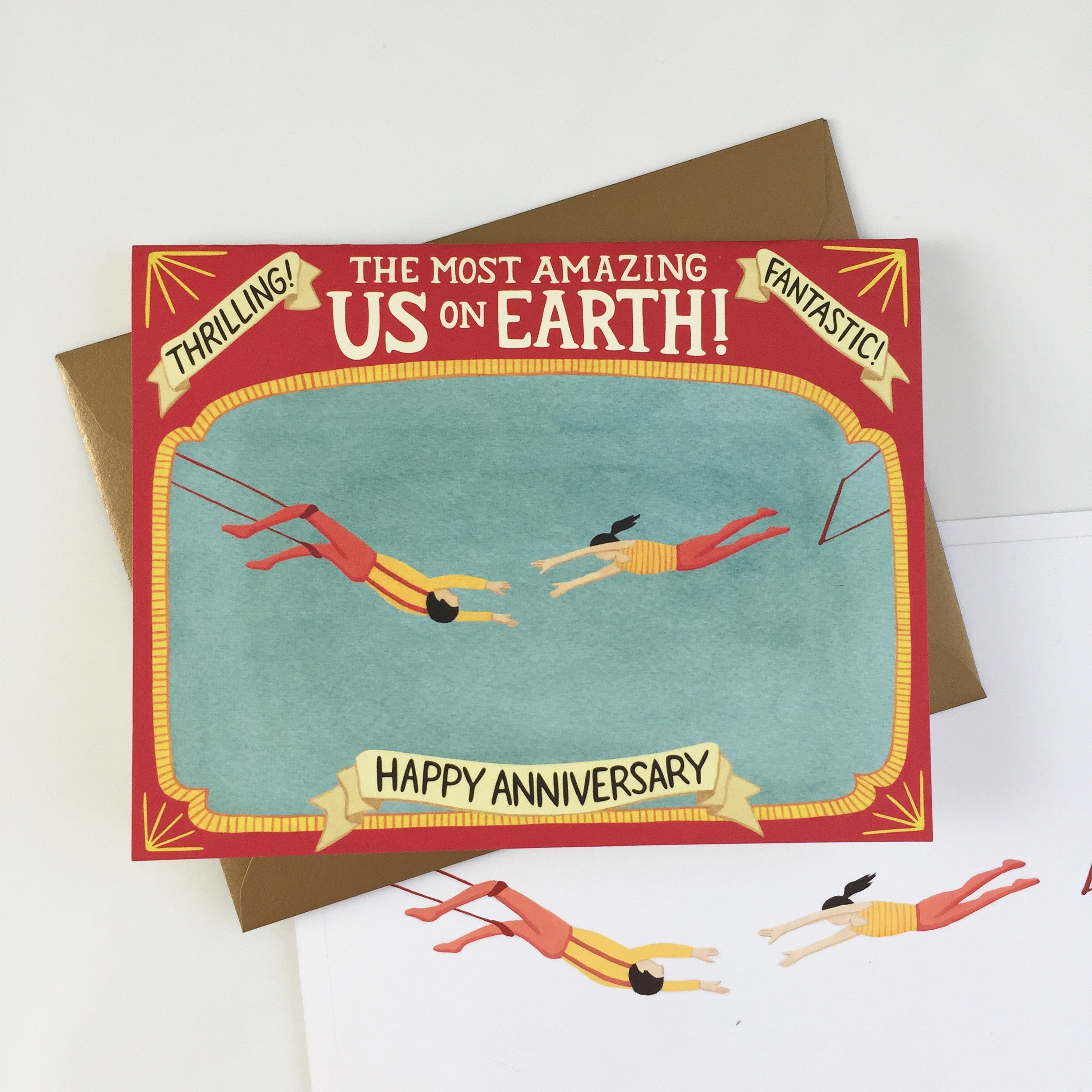 The Most Amazing Us On Earth Anniversary Card