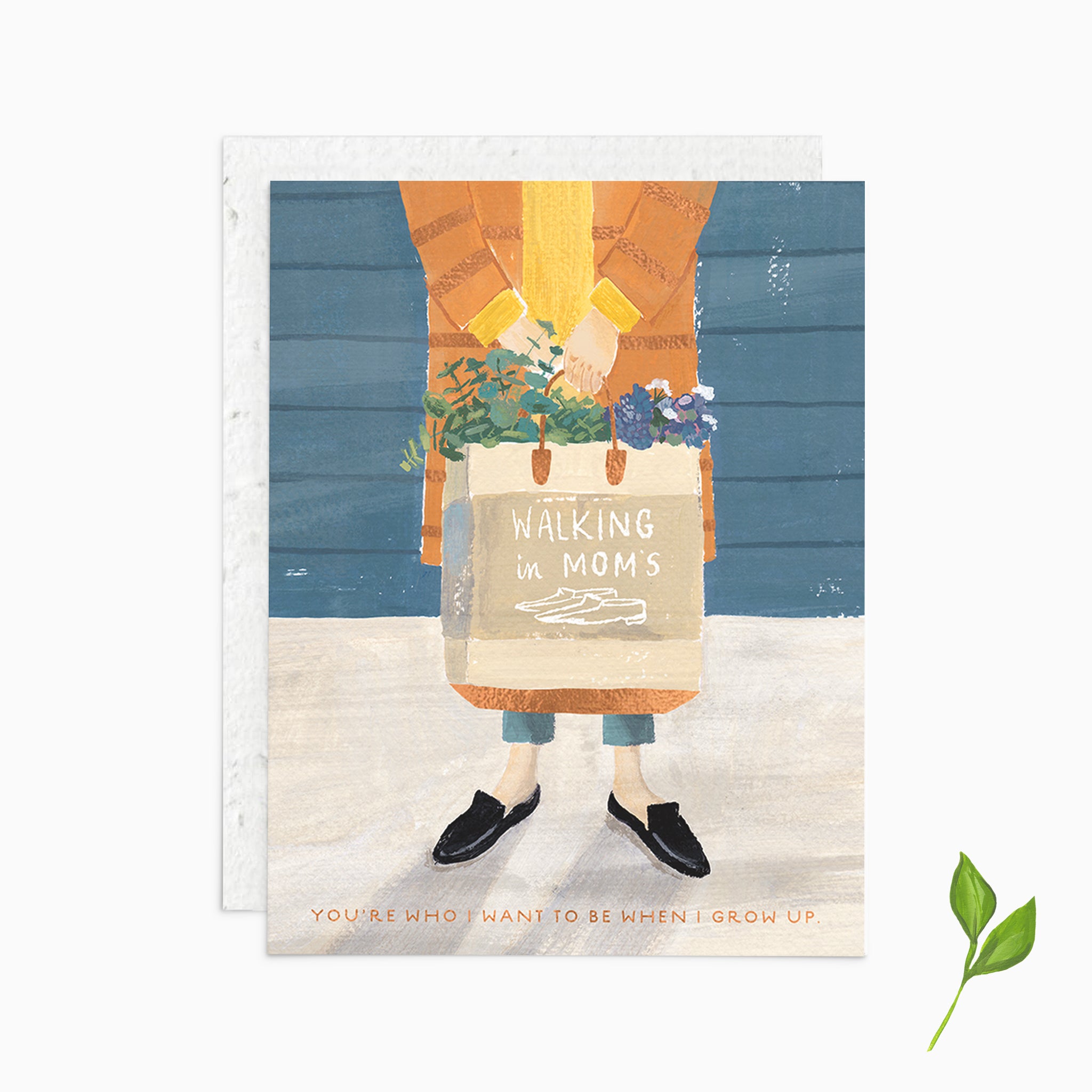 Walking in Mom's Shoes - Plantable Card