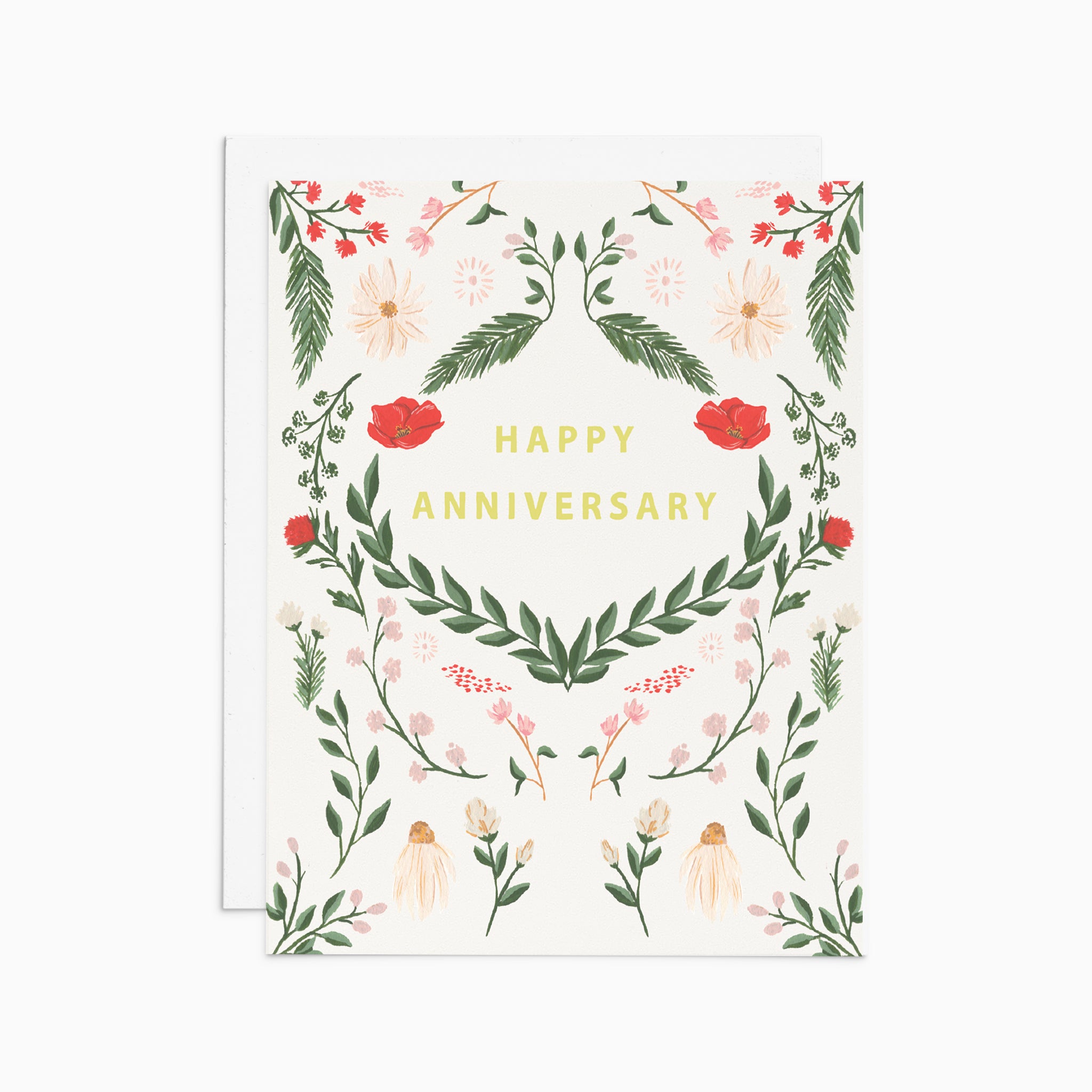 Wildflower Happy Anniversary Card