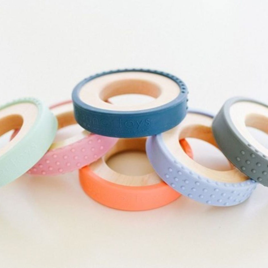 Silicone Wrapped Wood Teether