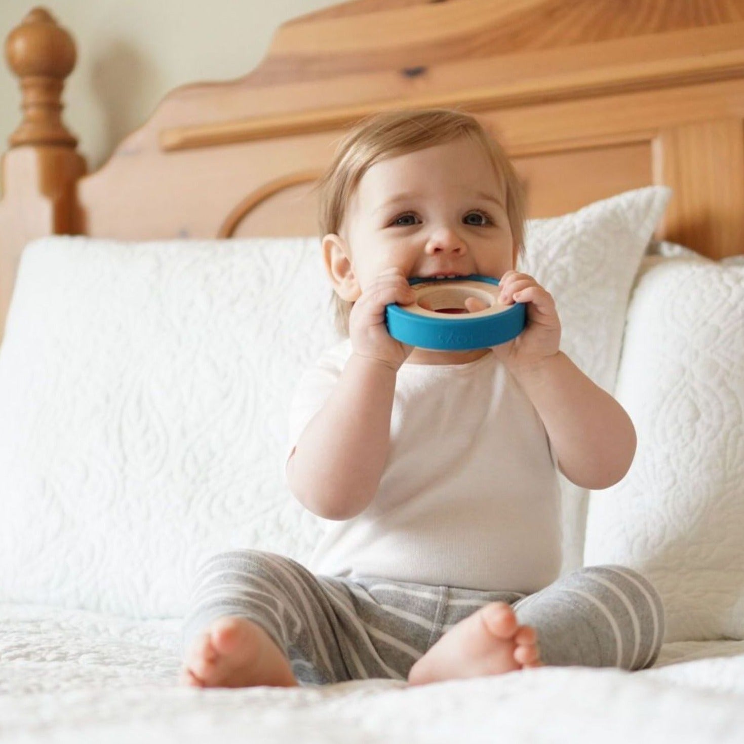 Silicone Wrapped Wood Teether