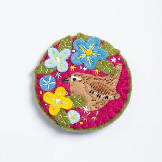 Wren Felt Brooch Craft Kit