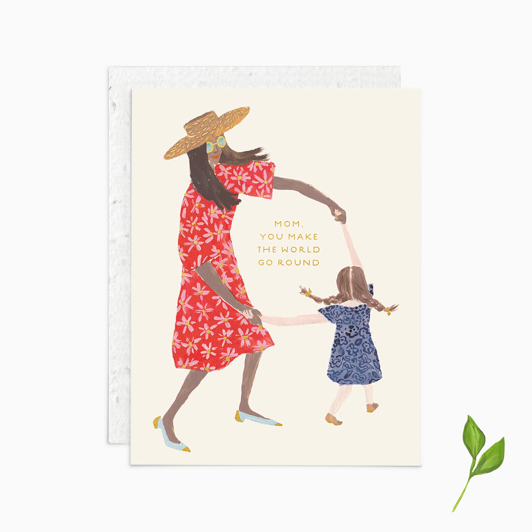 Mom You Make the World Go Round - Plantable Card