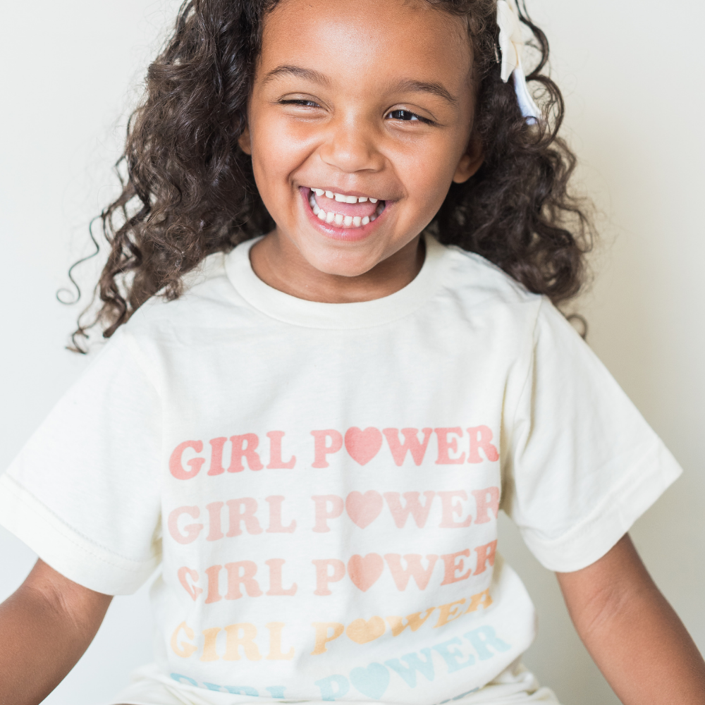 Rainbow Girl Power Toddler Tee