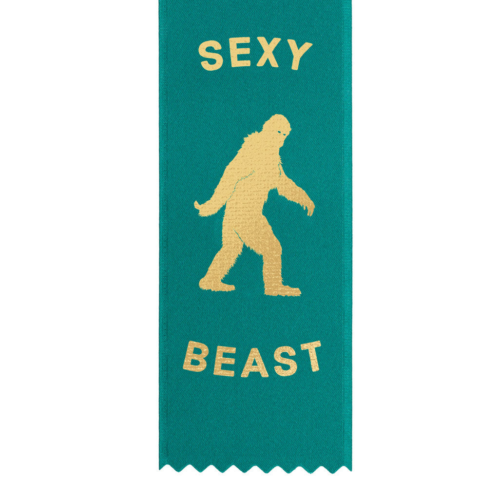 Sexy beast yetti award ribbon