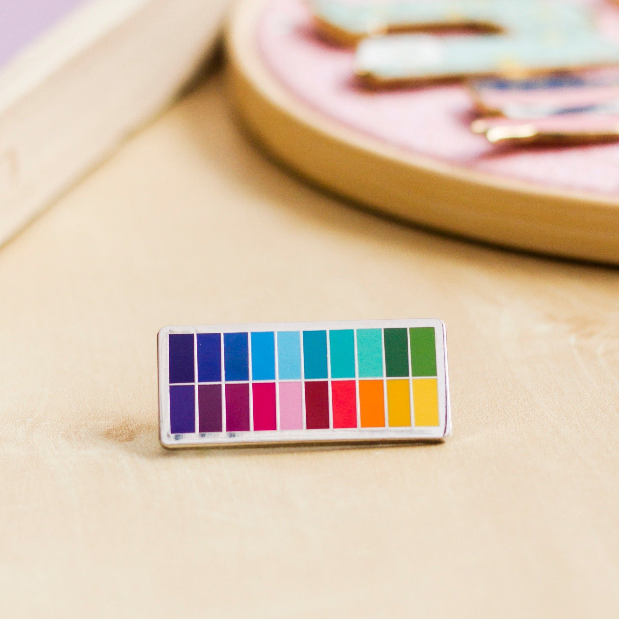 Color Palette Enamel Pin