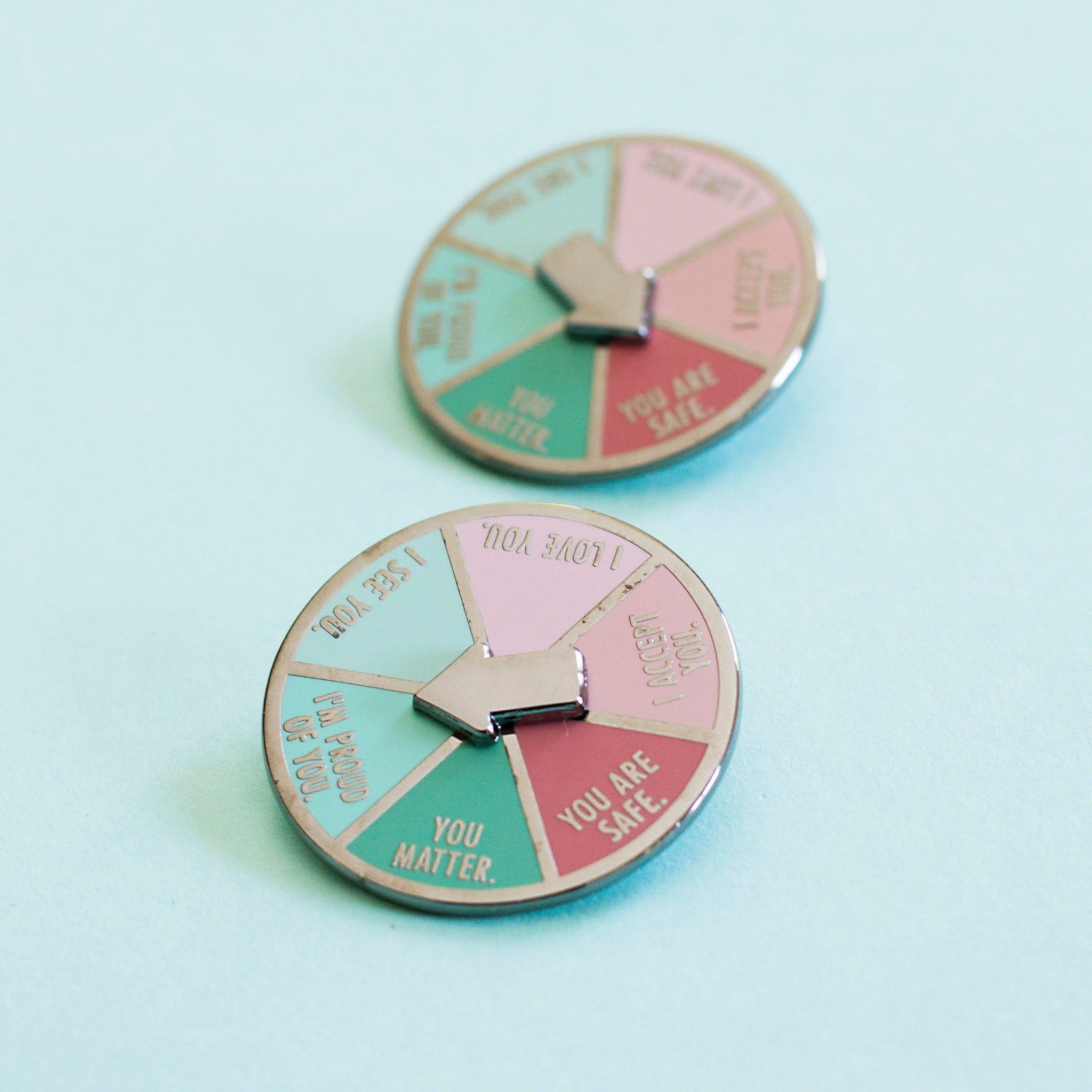 Inner Child Interactive Spinner Enamel Pin