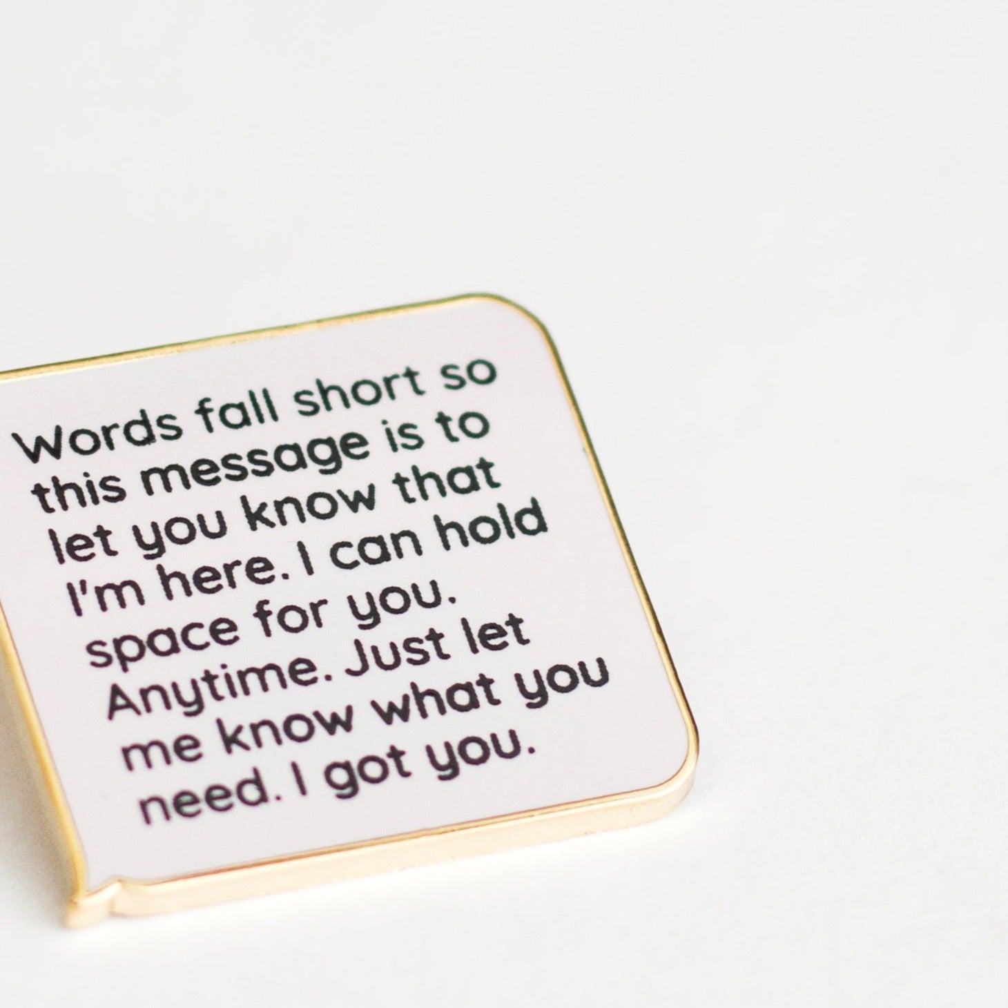 Incoming Text Here for You Enamel Pin
